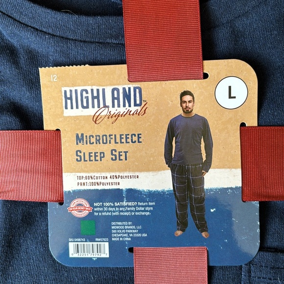 Men’s Highland originals Michael fleece sleep set - Picture 4 of 8